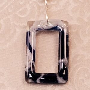 Tzitzit rectangle pendant