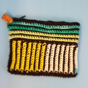 Multi-colored Crochet Coin Bag