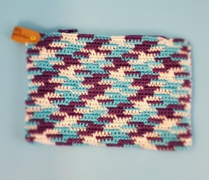 Dimond Pattern Crochet Coin Bag