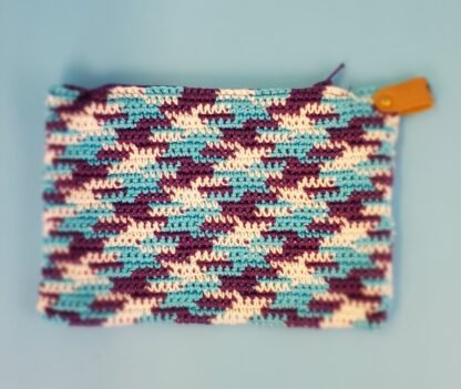 Dimond Pattern Crochet Coin Bag - Image 2