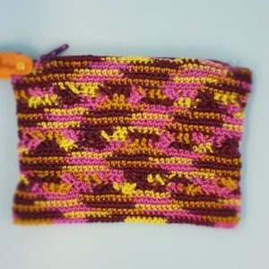 Multicolor Crochet Coin Bag