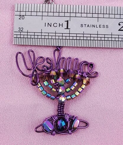 Rainbow Yeshua Menorah Pendant - Image 6