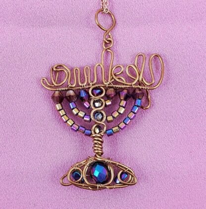 Rainbow Yeshua Menorah Pendant - Image 5