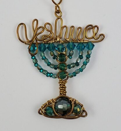 Ocean Yeshua Menorah Pendant - Image 2