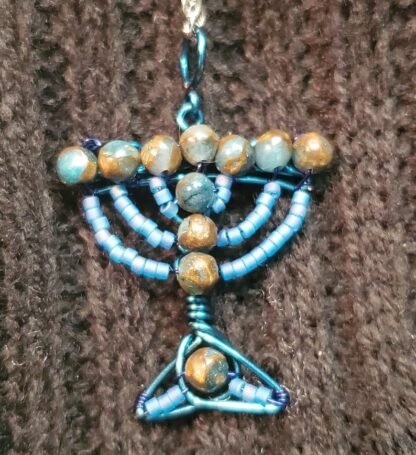 Jasper Baby Menorah Pendant - Image 2