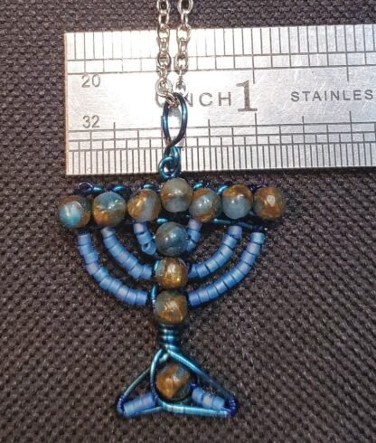 Jasper Baby Menorah Pendant - Image 4