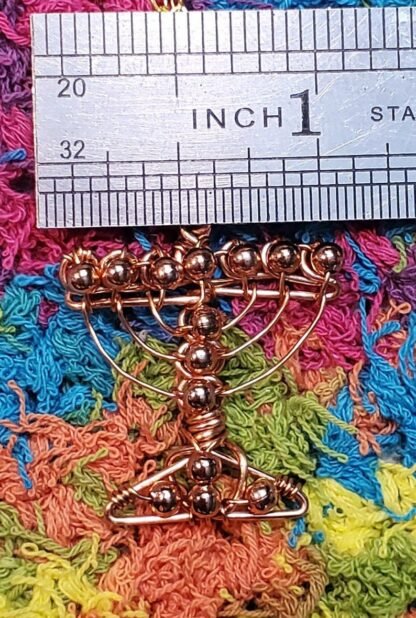 Copper Metal Menorah - Image 3