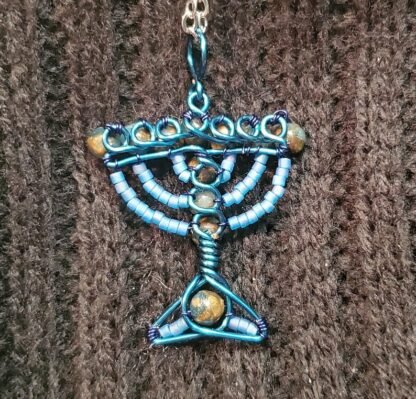 Jasper Baby Menorah Pendant - Image 3